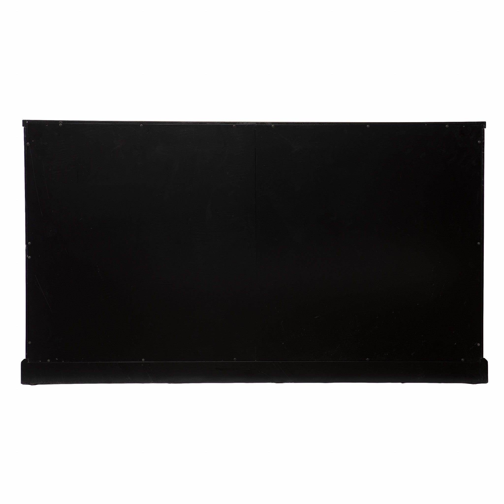 48" Black Sideboard with Two Glass Sliding Doors - Kitchen & Dining