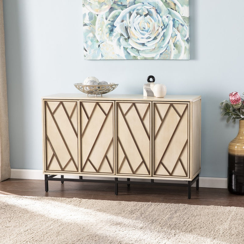 Champagne Deco Buffet Storage Cabinet - Kitchen & Dining