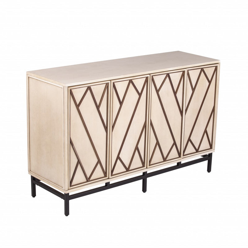 Champagne Deco Buffet Storage Cabinet - Kitchen & Dining