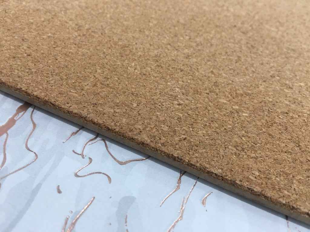 15" X 15" Gold Ivory And Gray Abstract Agglomerated cork Round Placemats