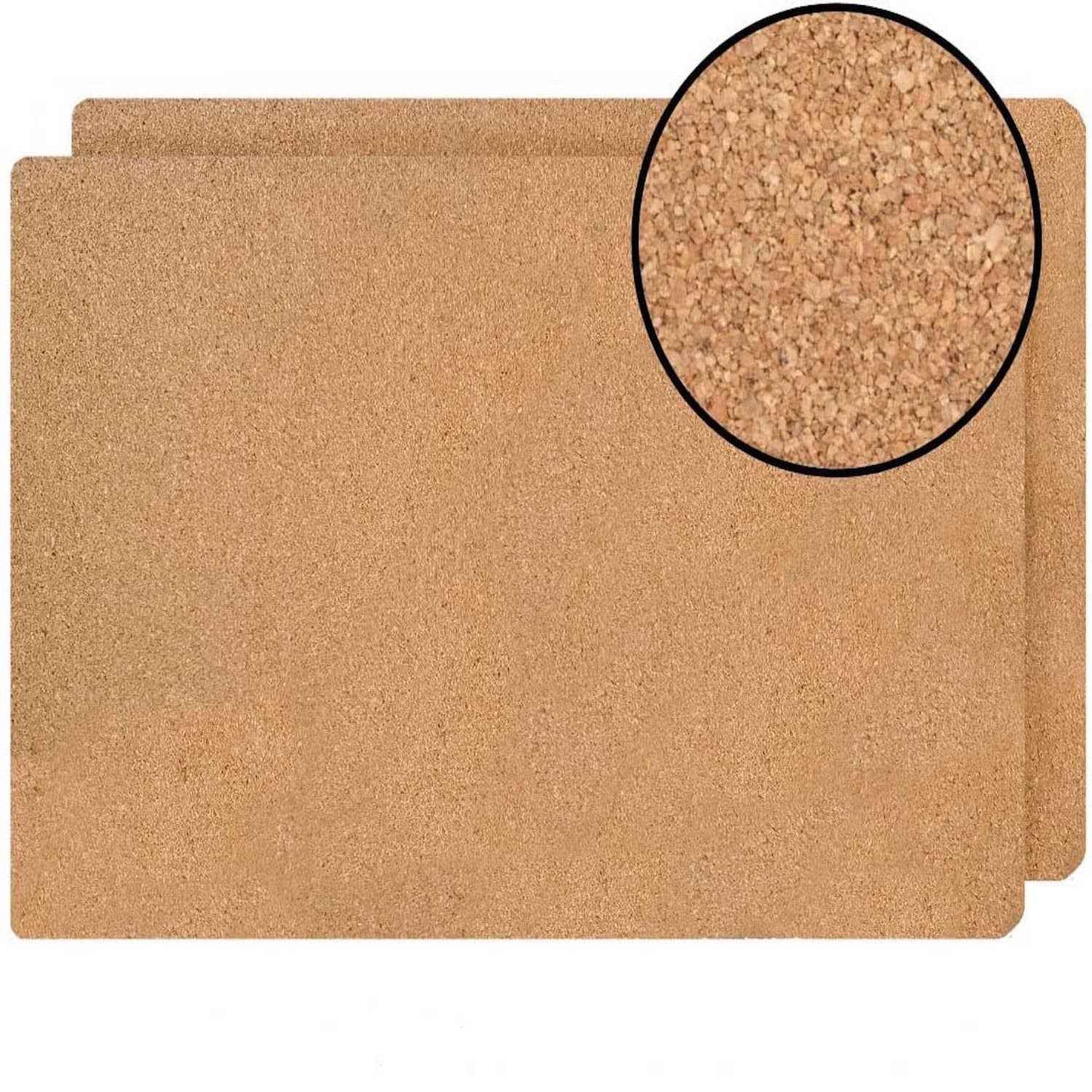 12" X 18" Gray And Gold Abstract Agglomerated cork Placemats