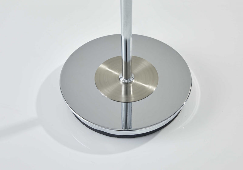 72" Silver With White Glass Shade - Lighting