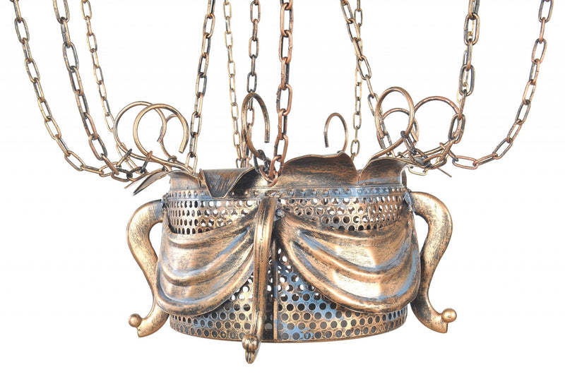 23" x 23" x 41" Vintage Hot Air Balloon Pendant - Lighting