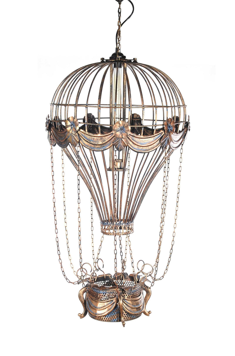 23" x 23" x 41" Vintage Hot Air Balloon Pendant - Lighting