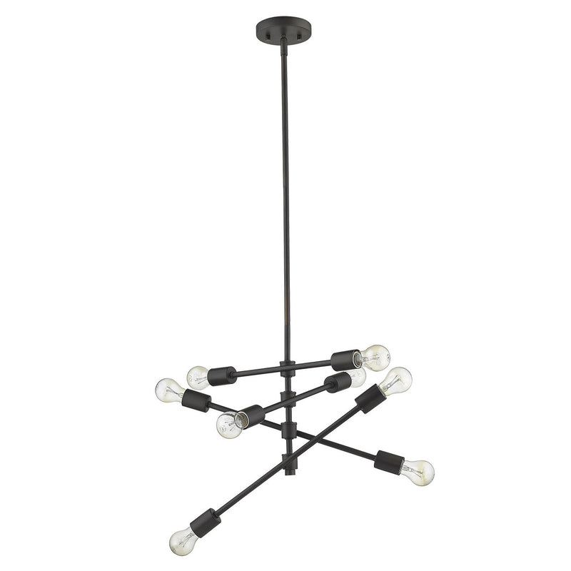 Calix 8-Light Oil-Rubbed Bronze Pendant - Lighting