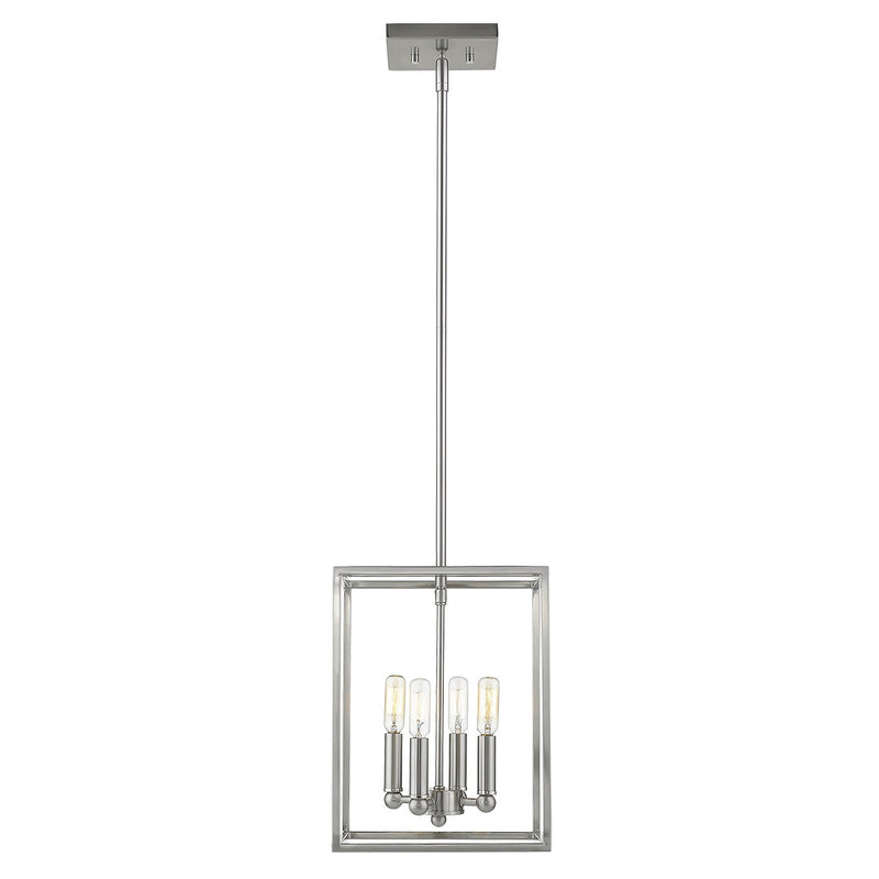 Silver Metal Four Light Dimmable Ceiling Light - Lighting