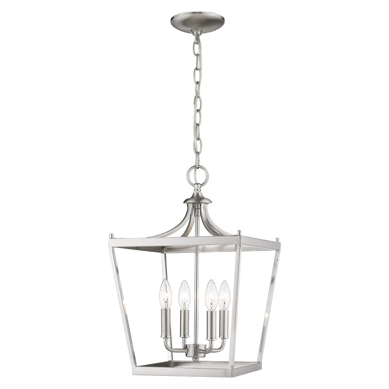 Silver Metal Four Light Dimmable Ceiling Light - Lighting