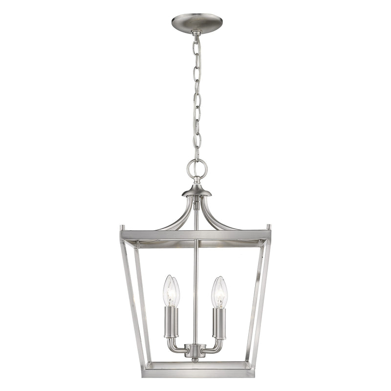 Silver Metal Four Light Dimmable Ceiling Light - Lighting