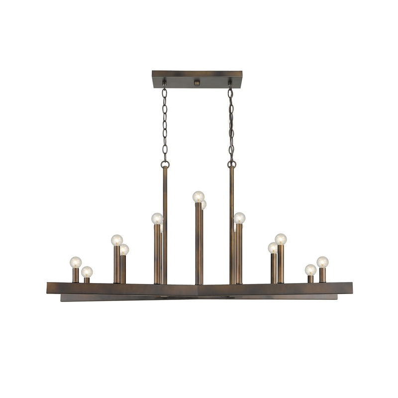Fallon 14-Light Oil-Rubbed Bronze Island Pendant - Lighting