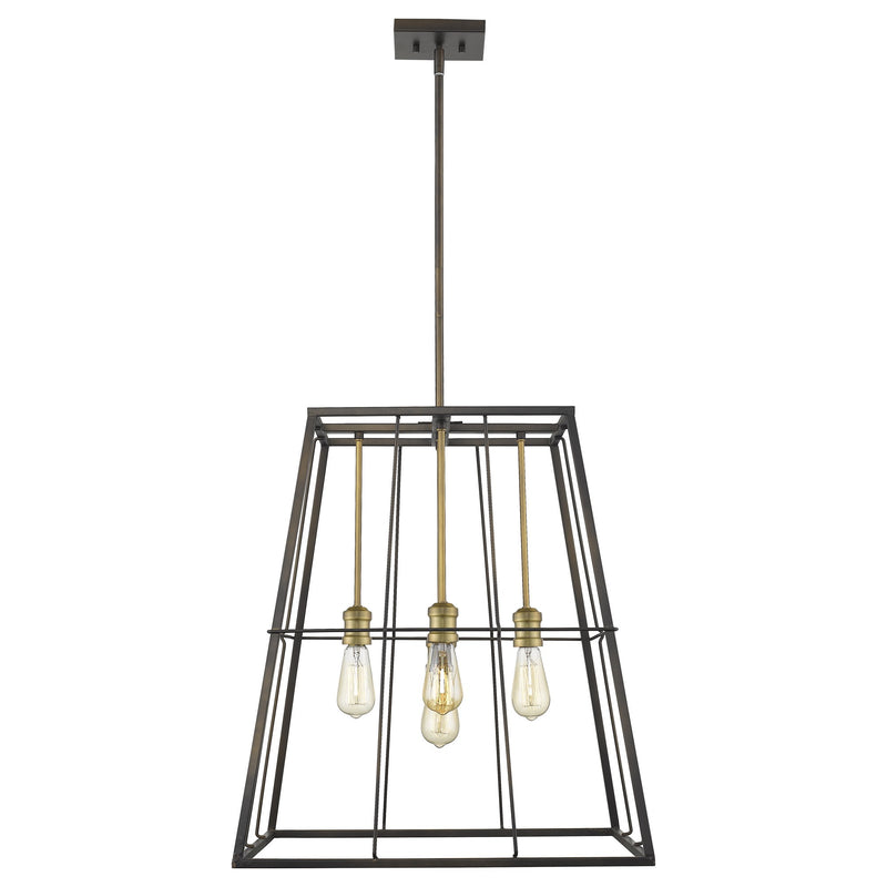 Bronze Metal Five Light Dimmable Ceiling Light - Lighting