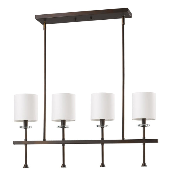 Brown Crystal Four Light Dimmable Ceiling Light - Lighting