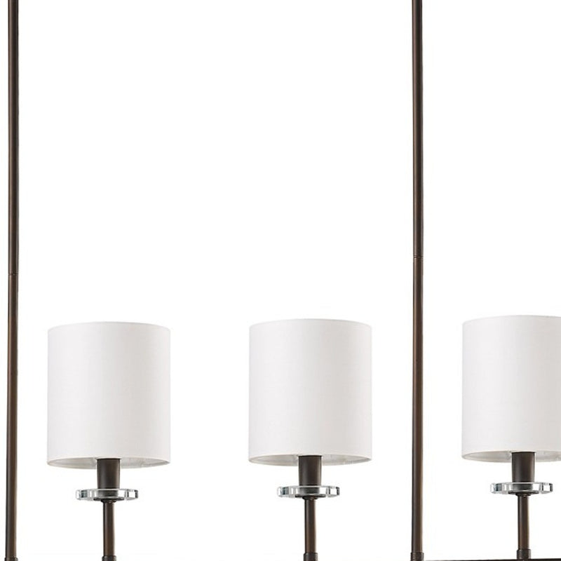 Brown Crystal Four Light Dimmable Ceiling Light - Lighting