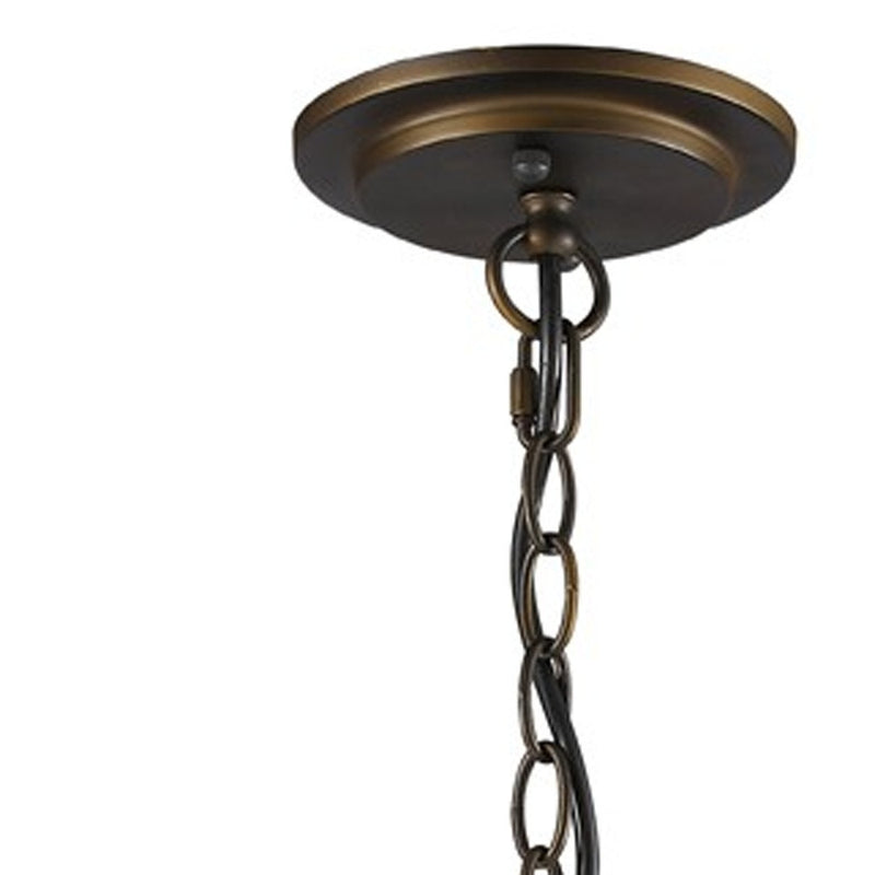 Brown Crystal Dimmable Ceiling Light With Brown Shades - Lighting