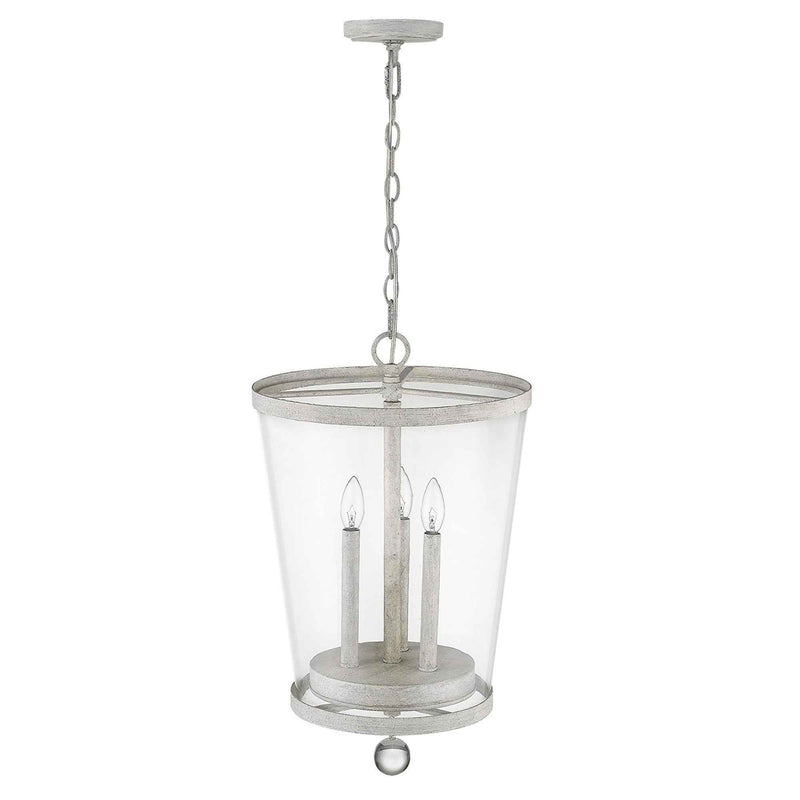 Callie 3-Light Country White Foyer Pendant