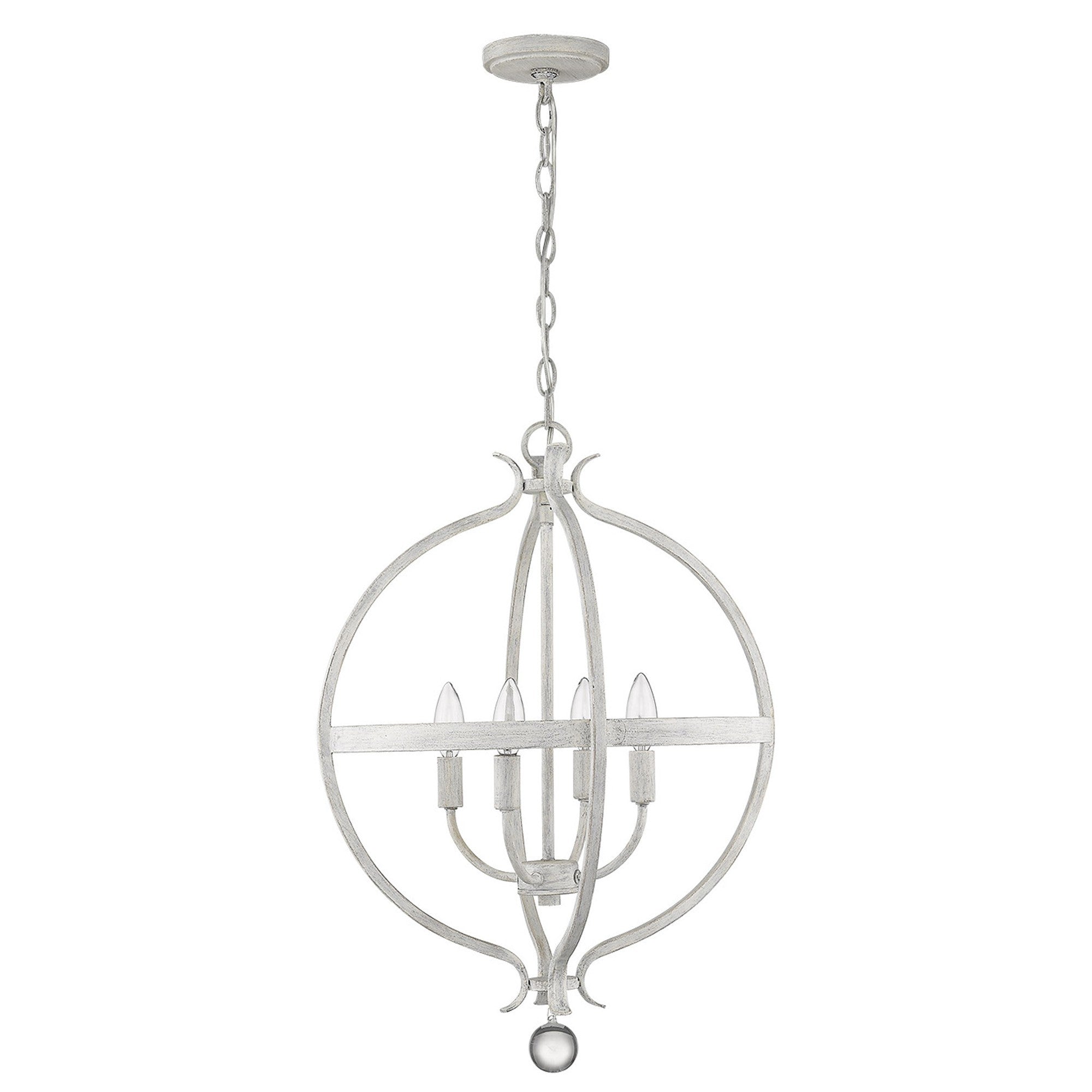 Callie 4-Light Country White Pendant Default Title