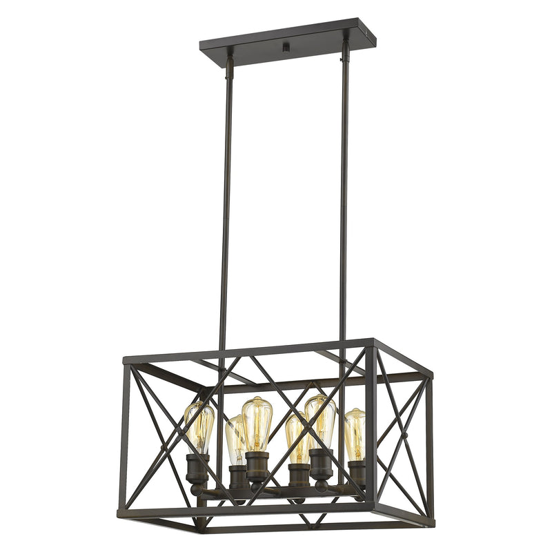 Brooklyn 6-Light Oil-Rubbed Bronze Pendant - Lighting