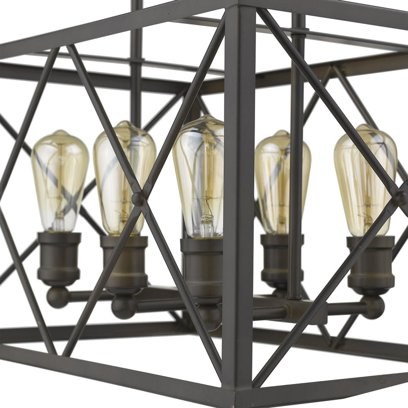 Brooklyn 6-Light Oil-Rubbed Bronze Pendant - Lighting