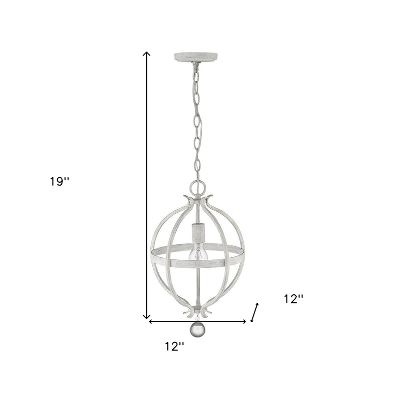 Callie 1-Light Country White Pendant - Lighting