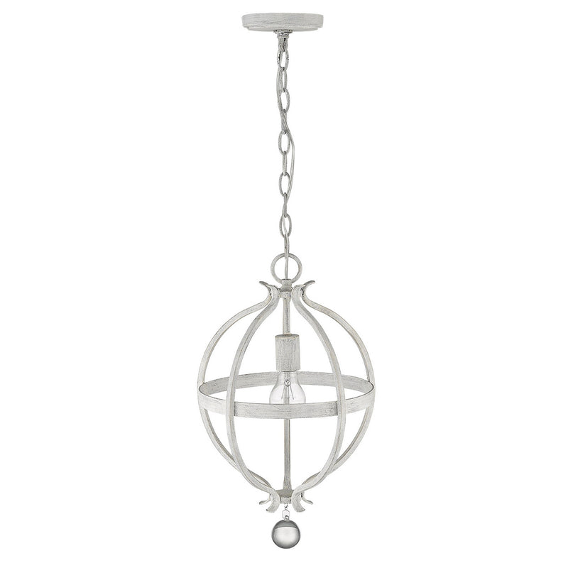 Callie 1-Light Country White Pendant - Lighting