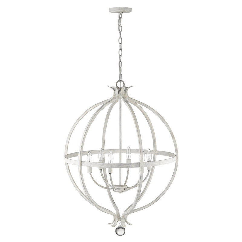 Callie 6-Light Country White Pendant - Lighting