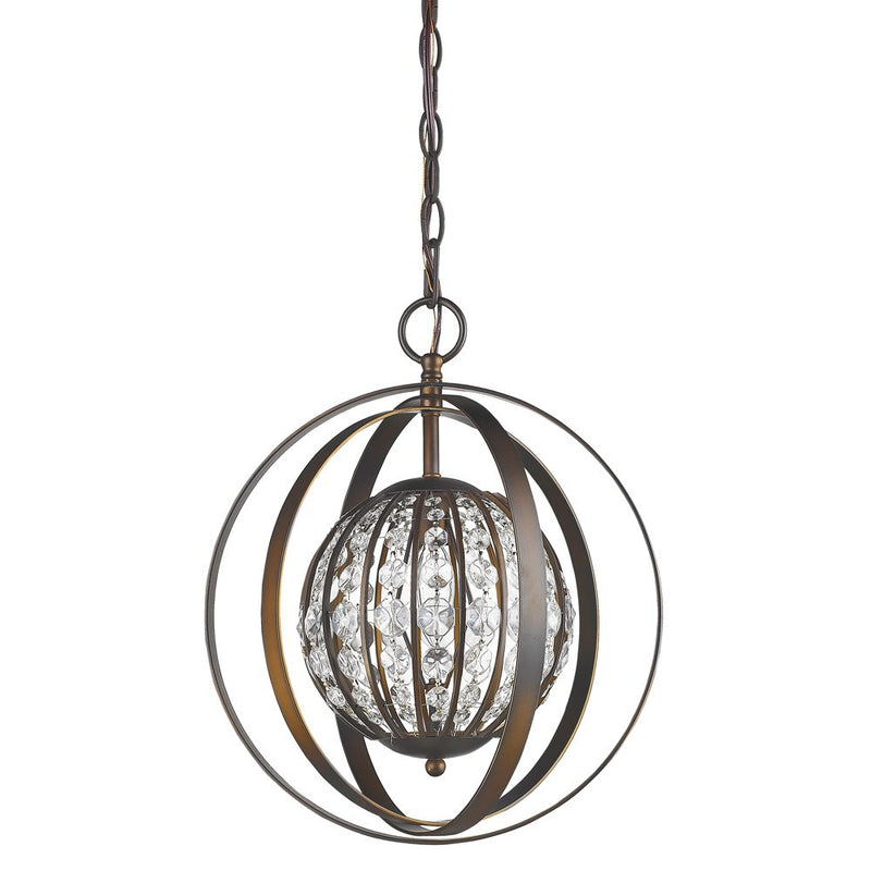 Brown Crystal Dimmable Ceiling Light With Brown Shades - Lighting