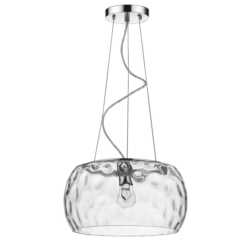 Clear Metal Dimmable Ceiling Light With White Shades - Lighting