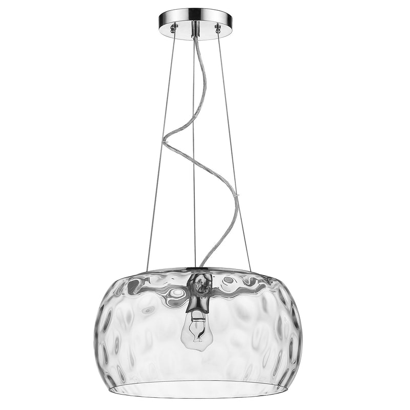 Clear Metal Dimmable Ceiling Light With White Shades - Lighting