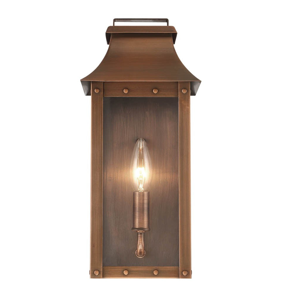 Manchester 1-Light Copper Patina Pocket Wall Light Default Title