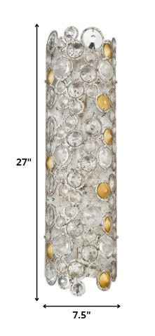 Vitozzi 3-Light Antique Silver Leaf Sconce
