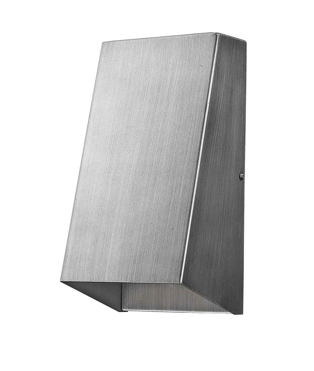 Brushed Silver Geometric Wall Sconce