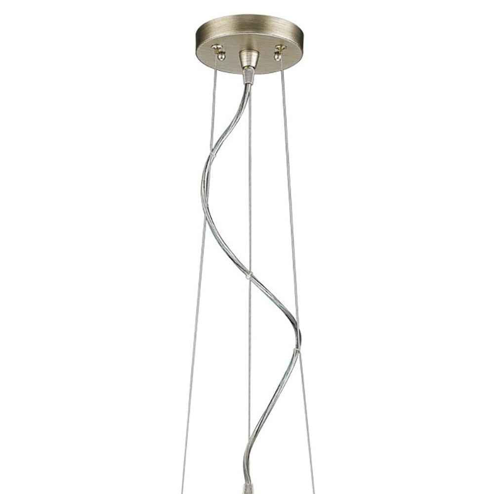Layla 1-Light Washed Gold Bowl Pendant With Gloss White Interior Shade