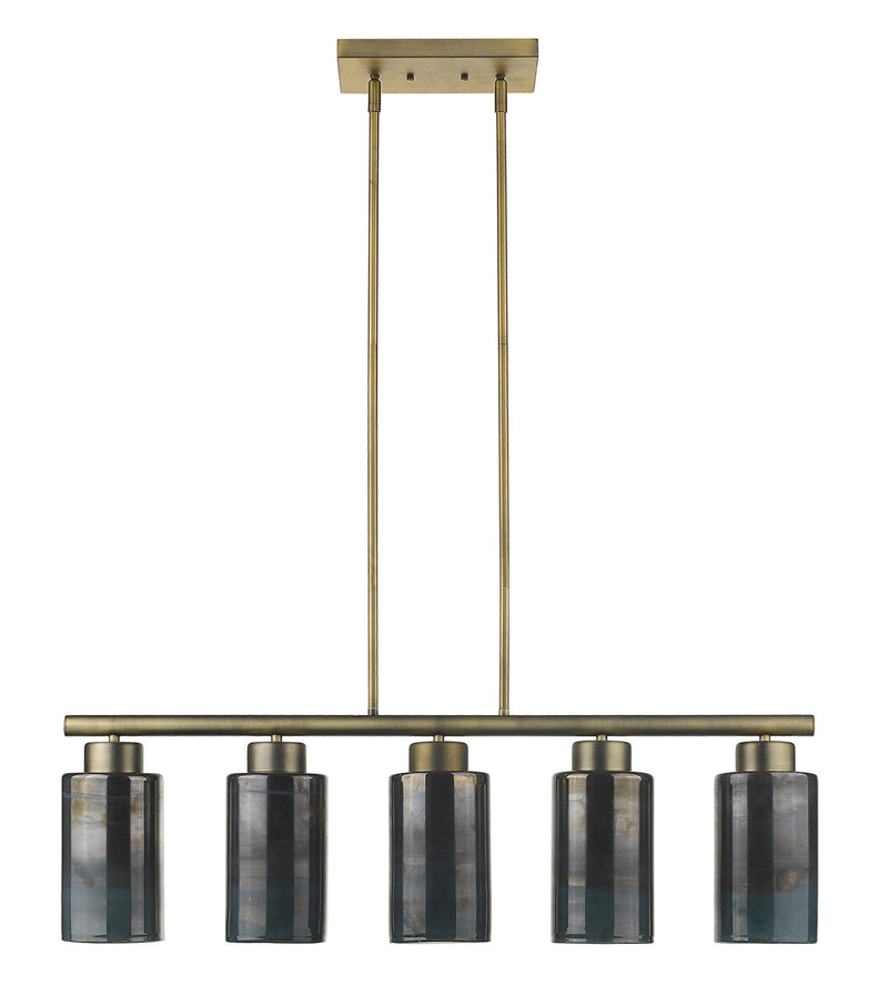 Monet 5-Light Brass Pendant