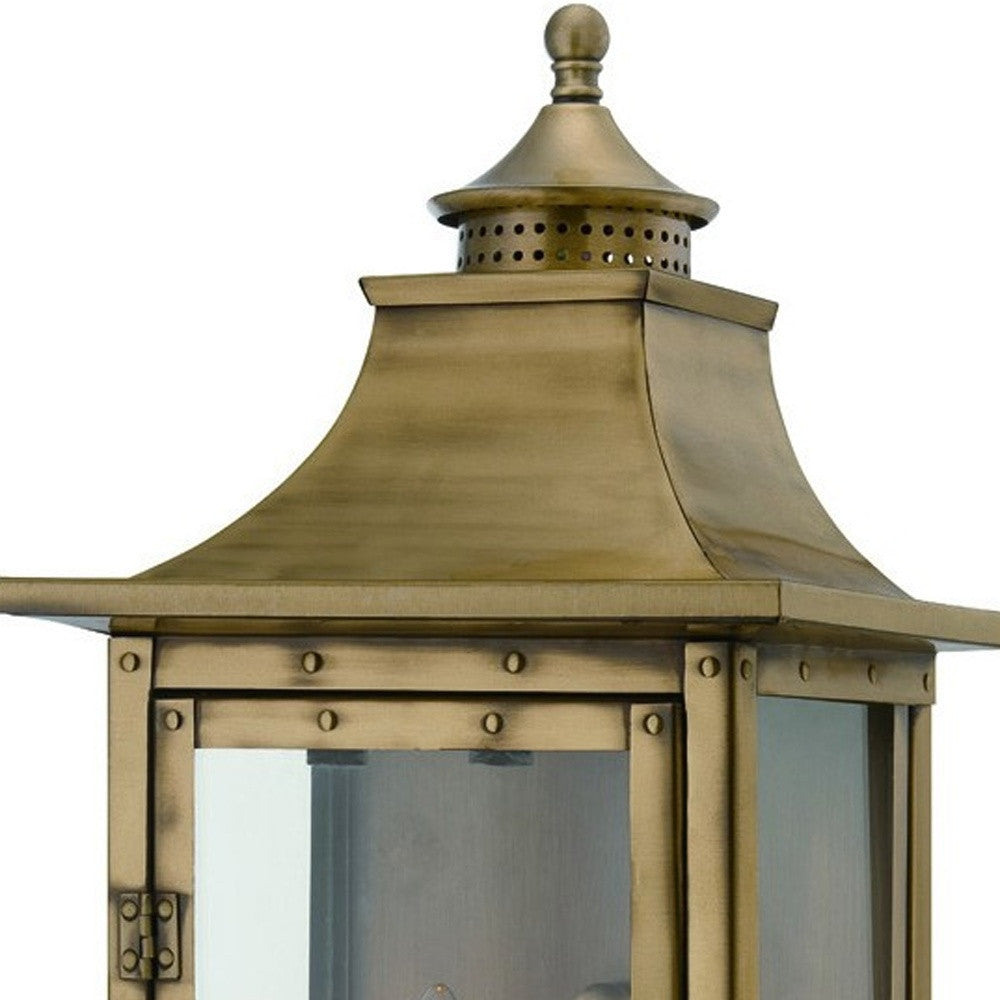St. Charles 2-Light Aged Brass Wall Light Default Title