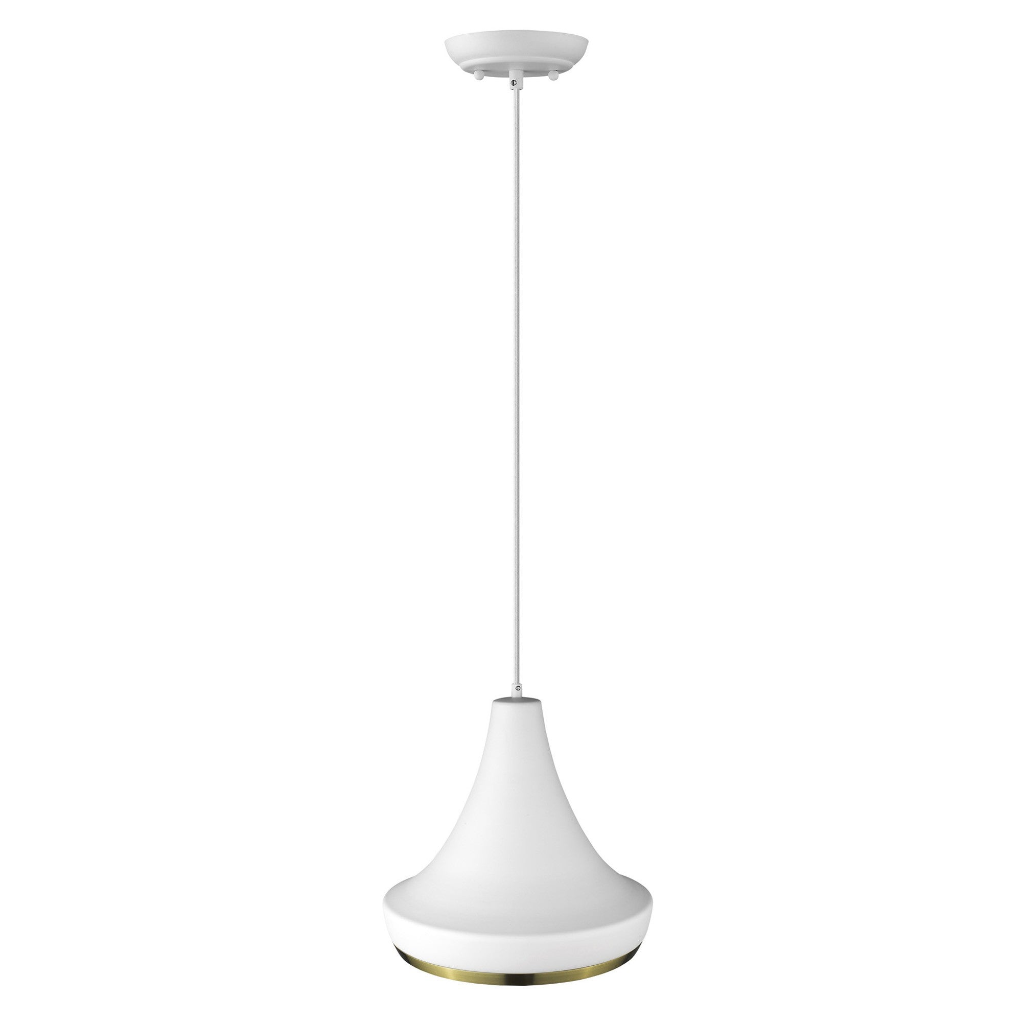Tholos 1-Light White Pendant Default Title