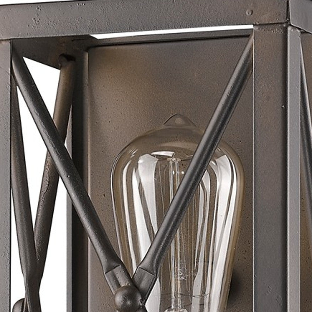 Antique Bronze Metal Geometric Wall Light Default Title