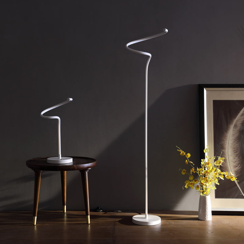 51" White LED Novelty Floor Lamp With White - Lighting