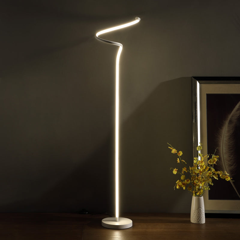 51" White LED Novelty Floor Lamp With White - Lighting