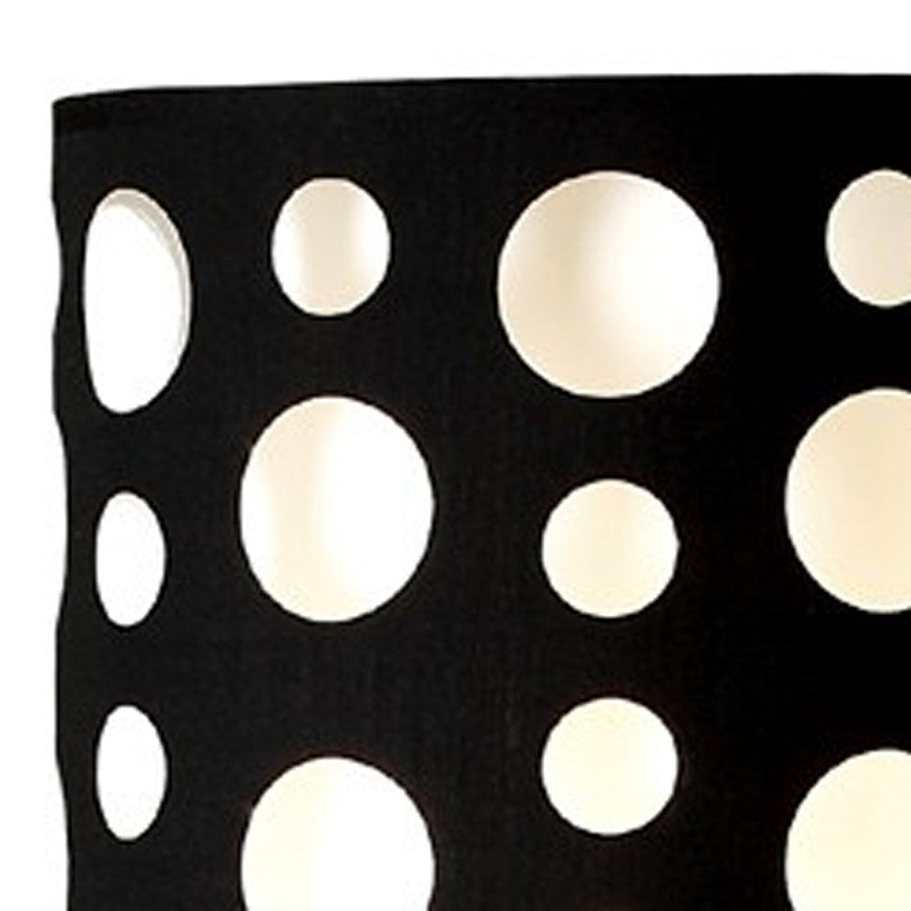 66" Steel Novelty Floor Lamp With Black And White Drum Shade - Lighting