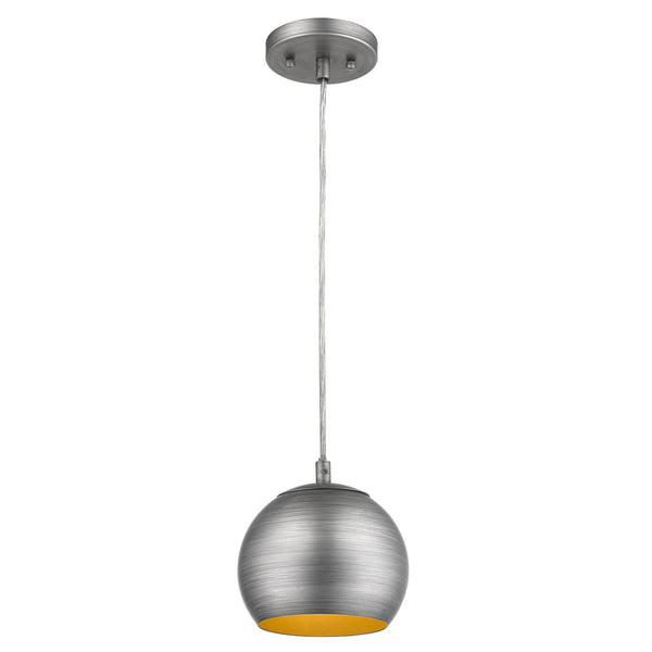 Light Gray and Gold Hanging Dome Light Default Title