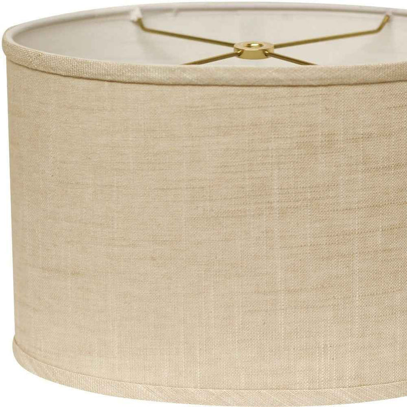 Light Yellow Linen Oval Lamp Shade