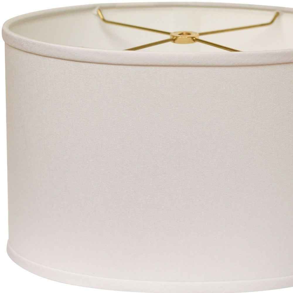 White No Slub Innsbruck Oval Lamp Shade