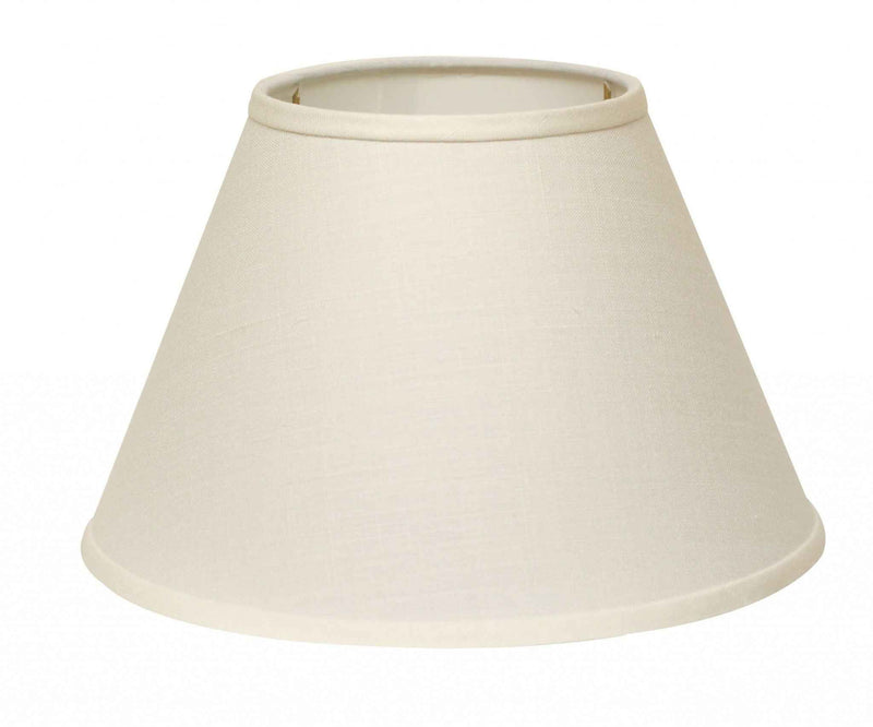 White Linen Empire Lamp Shade