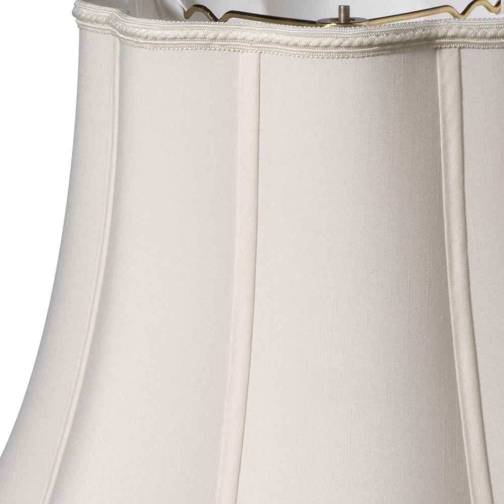 Cream Shantung Silk Novelty Lamp Shade
