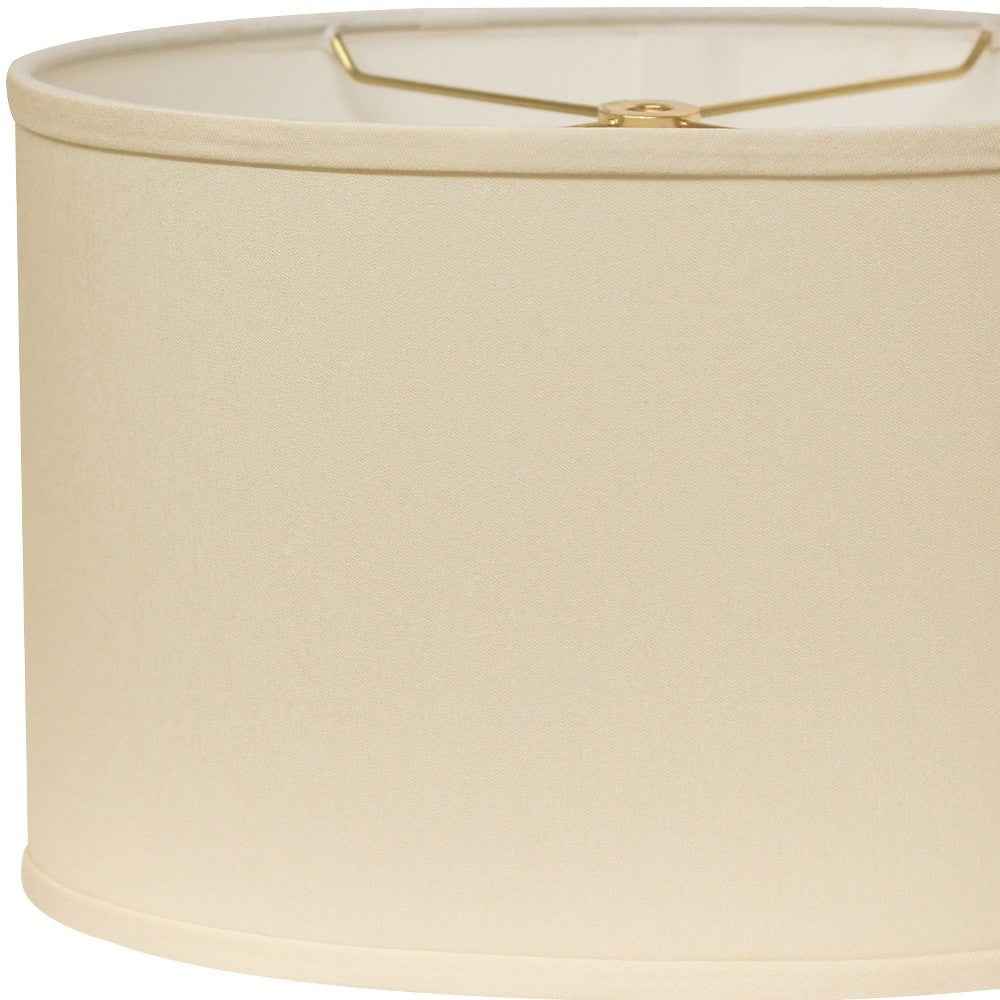 Ivory No Slub Innsbruck Oval Lamp Shade