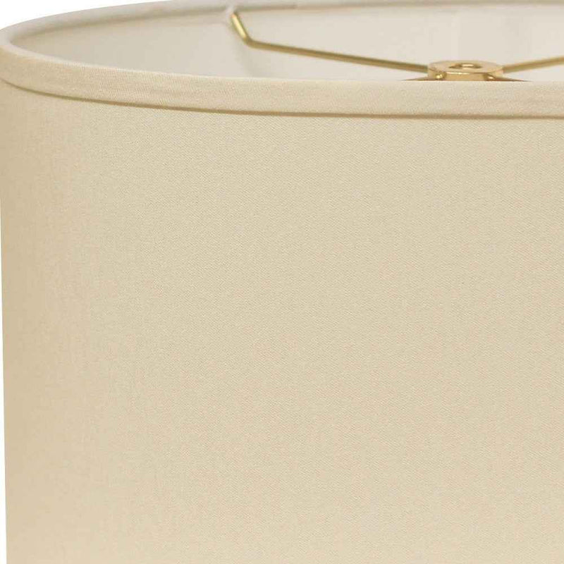 Ivory No Slub Innsbruck Oval Lamp Shade