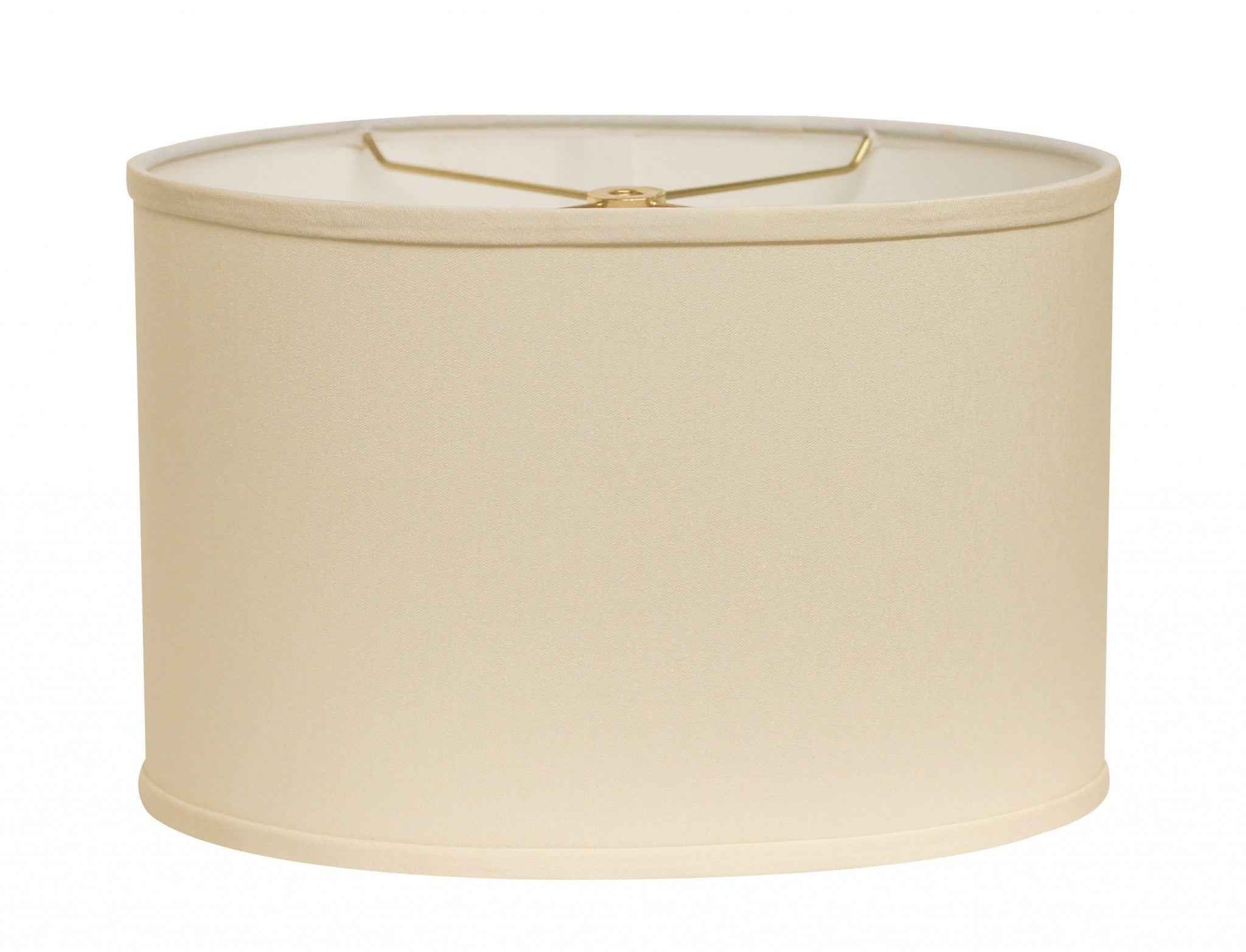 Ivory No Slub Innsbruck Oval Lamp Shade