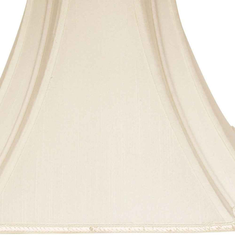 Ivory Shantung Silk Square Lamp Shade