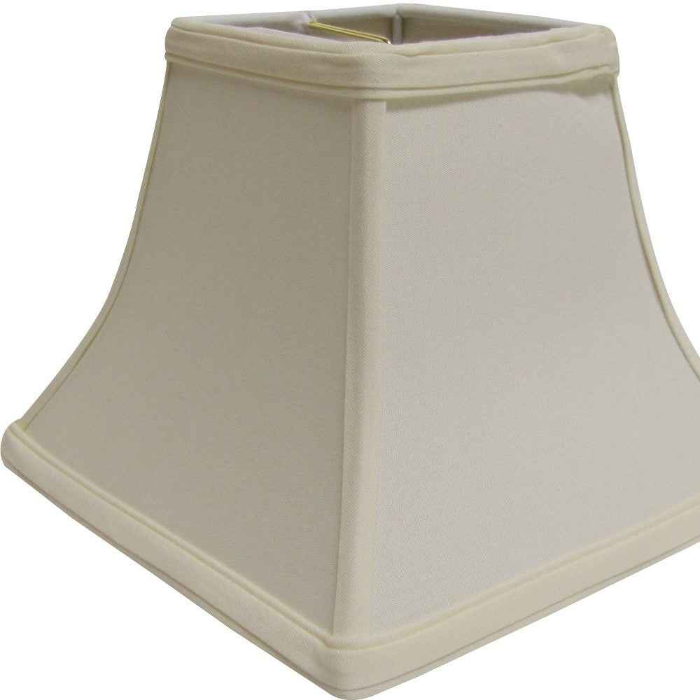 Ivory No Slub Innsbruck Square Lamp Shade