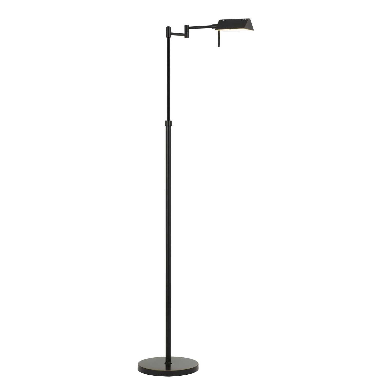 61" Bronze Adjustable Swing Arm Floor Lamp - Lighting