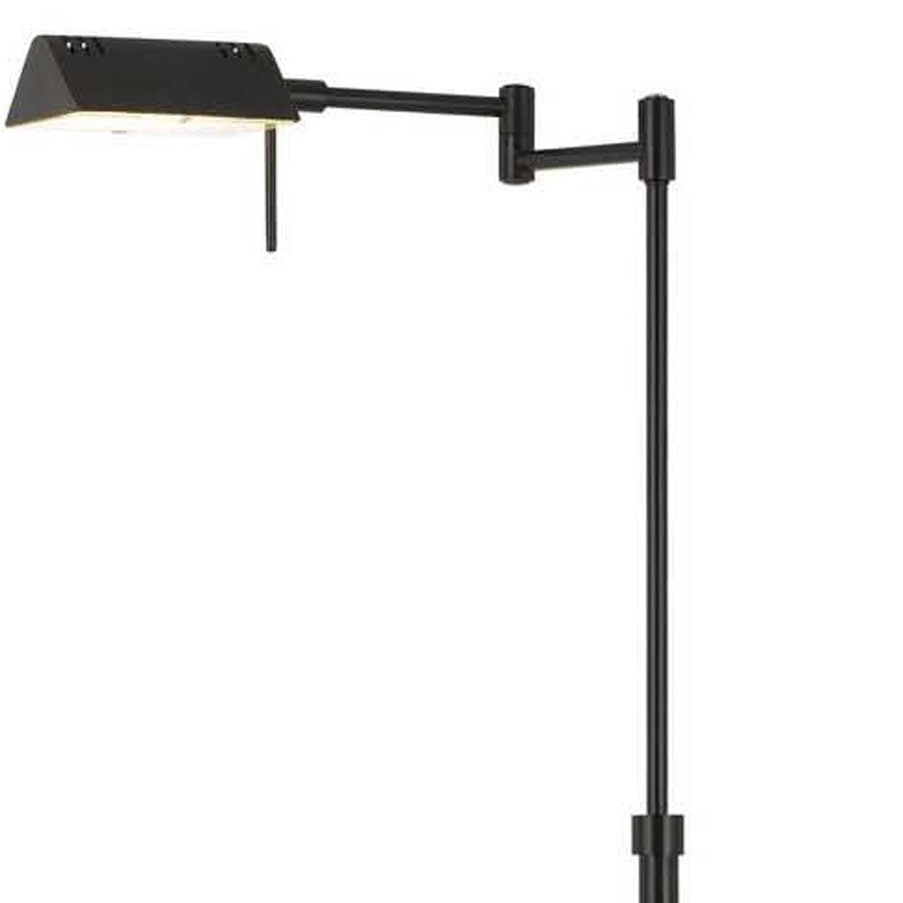 61" Bronze Adjustable Swing Arm Floor Lamp - Lighting